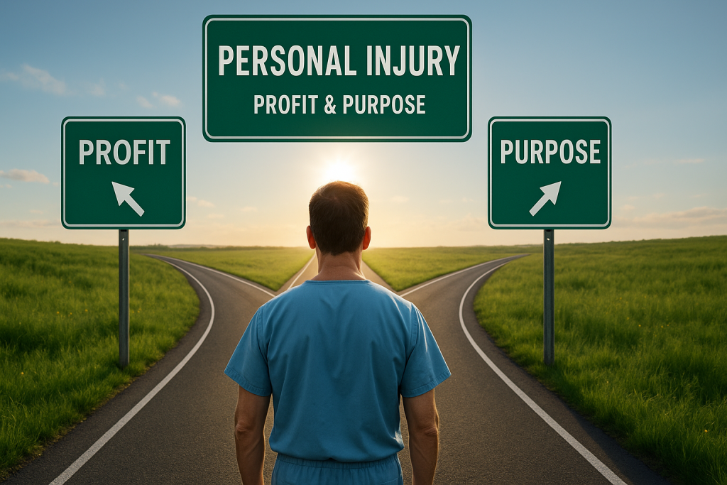 A man in scrubs holds a crown above his head, with the phrase “PT is WOW for PI” displayed prominently on the image.